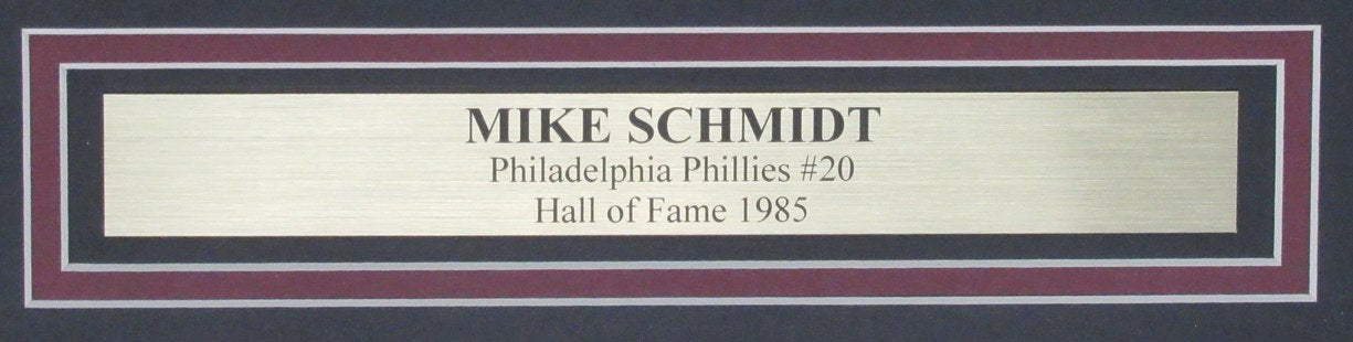 Mike Schmidt HOF Signed/Autographed 16x20 Photo Phillies Framed Beckett 193094