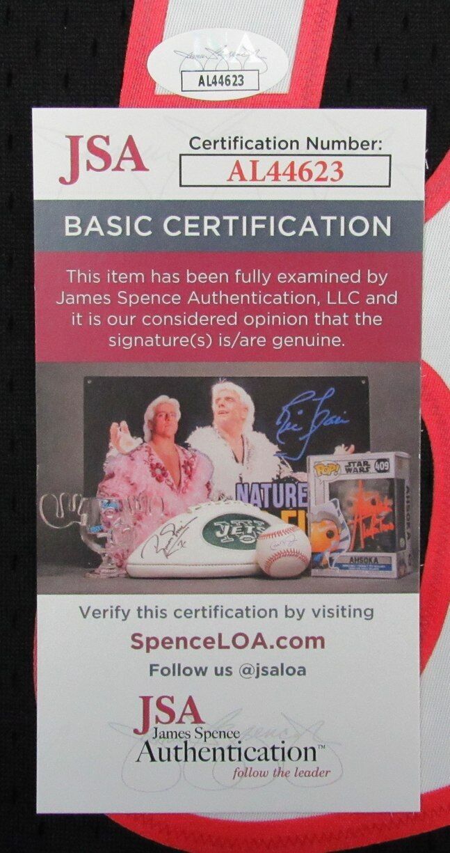 Allen Iverson HOF Autographed Black Mitchell & Ness Jersey 76ers JSA 181844