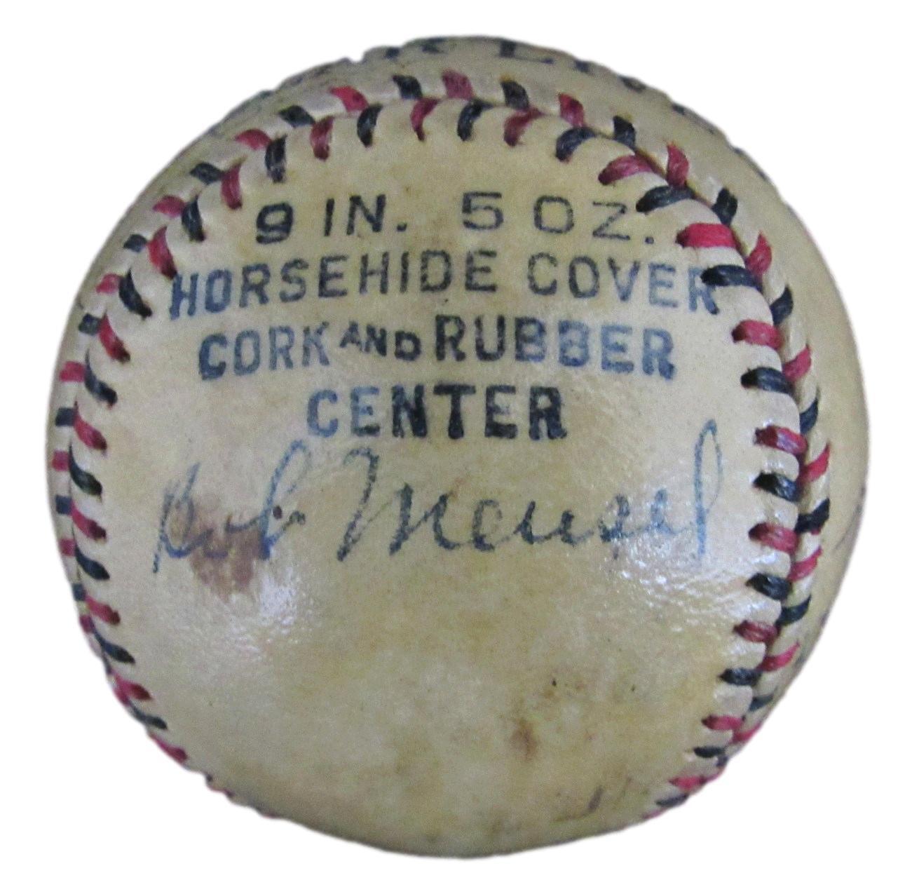 BABE RUTH/Gary Cooper "Pride of the Yankees" Signed Baseball 1942 PSA/DNA 175359