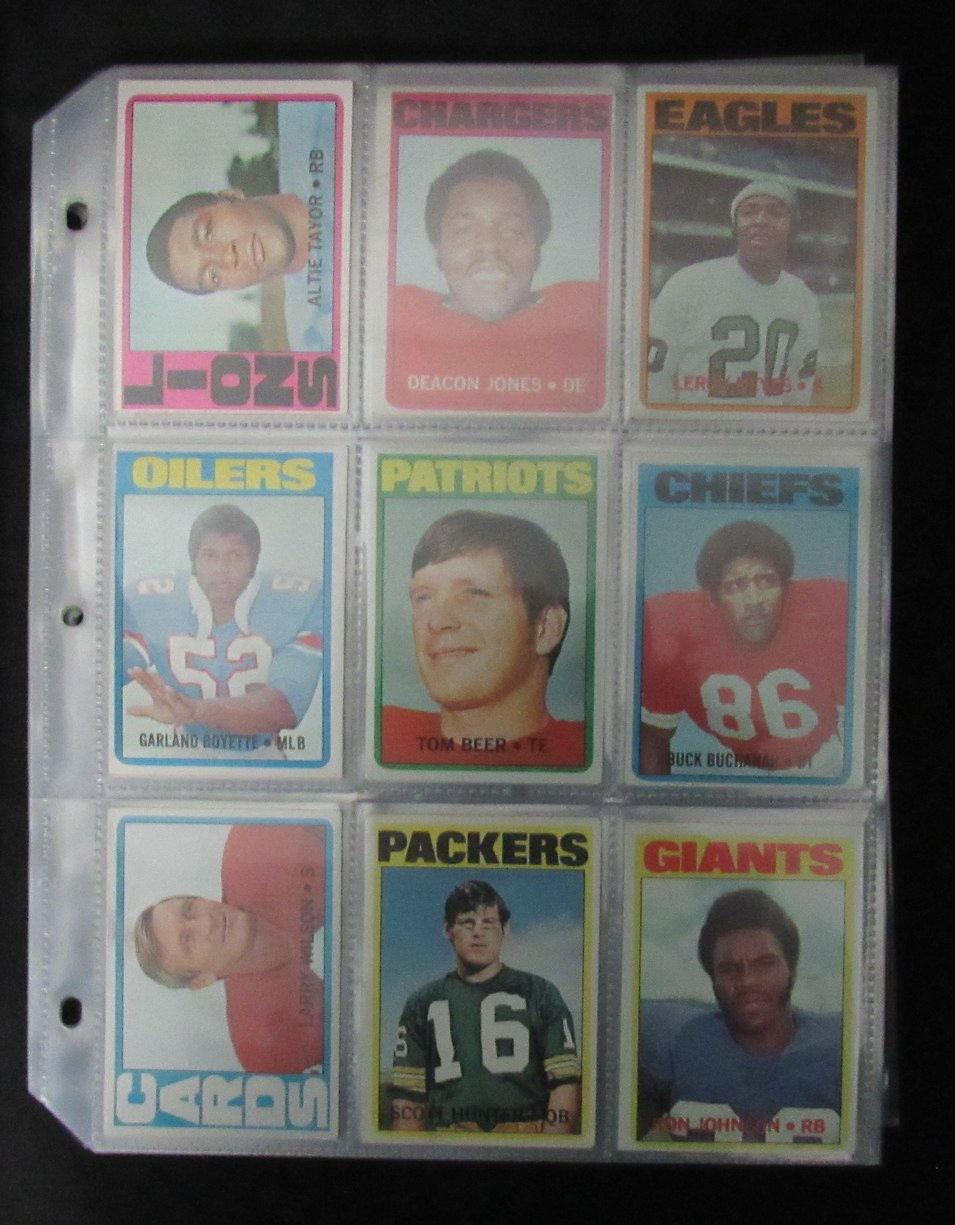 1972 TOPPS Football Complete Card Set (263) Namath, Unitas, Staubach 186151