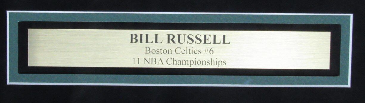 Bill Russell HOF Autographed 16x20 Photo Boston Celtics Framed PSA/DNA