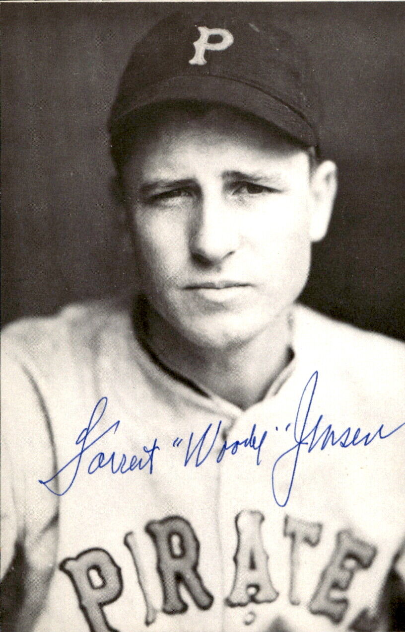 Woody Jensen Pirates d. 2001 Signed/Autographed 3x5 Photo 178482