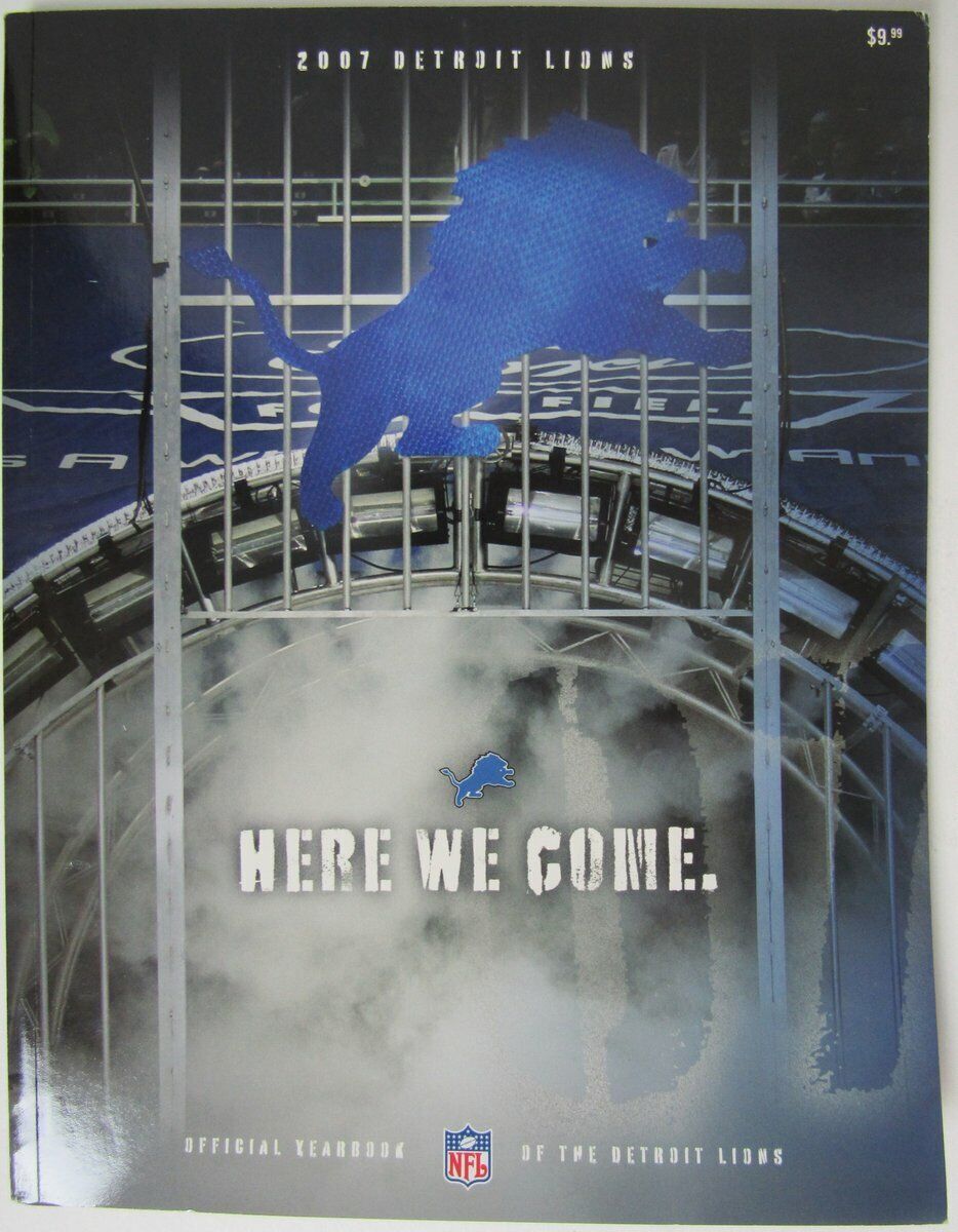 2007 Detroit Lions NFL Football Official Team Yearbook 146113