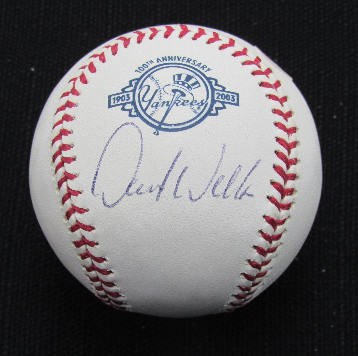 David Wells Signed/Auto Yankees 100th OML Baseball PSA/DNA 187008