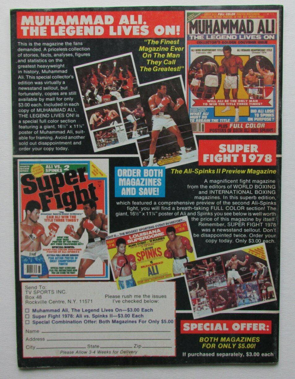 January 1980 Big Book of Boxing Magazine Matthew Saad Muhammad 167879