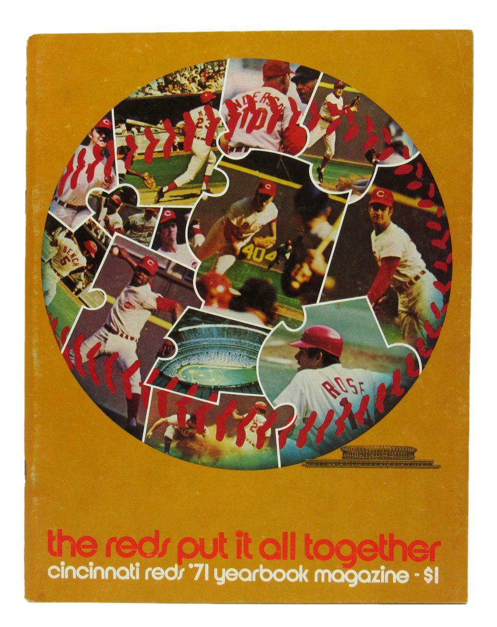 Cincinnati Reds 1971 Yearbook Magazine "the reds put it all together" 162356