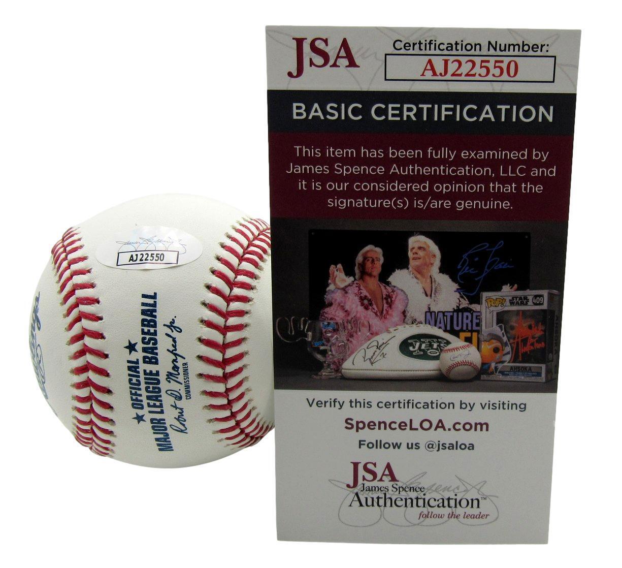 Denny McLain Autographed/Inscribed Multi Stat OML Baseball Tigers JSA 177783