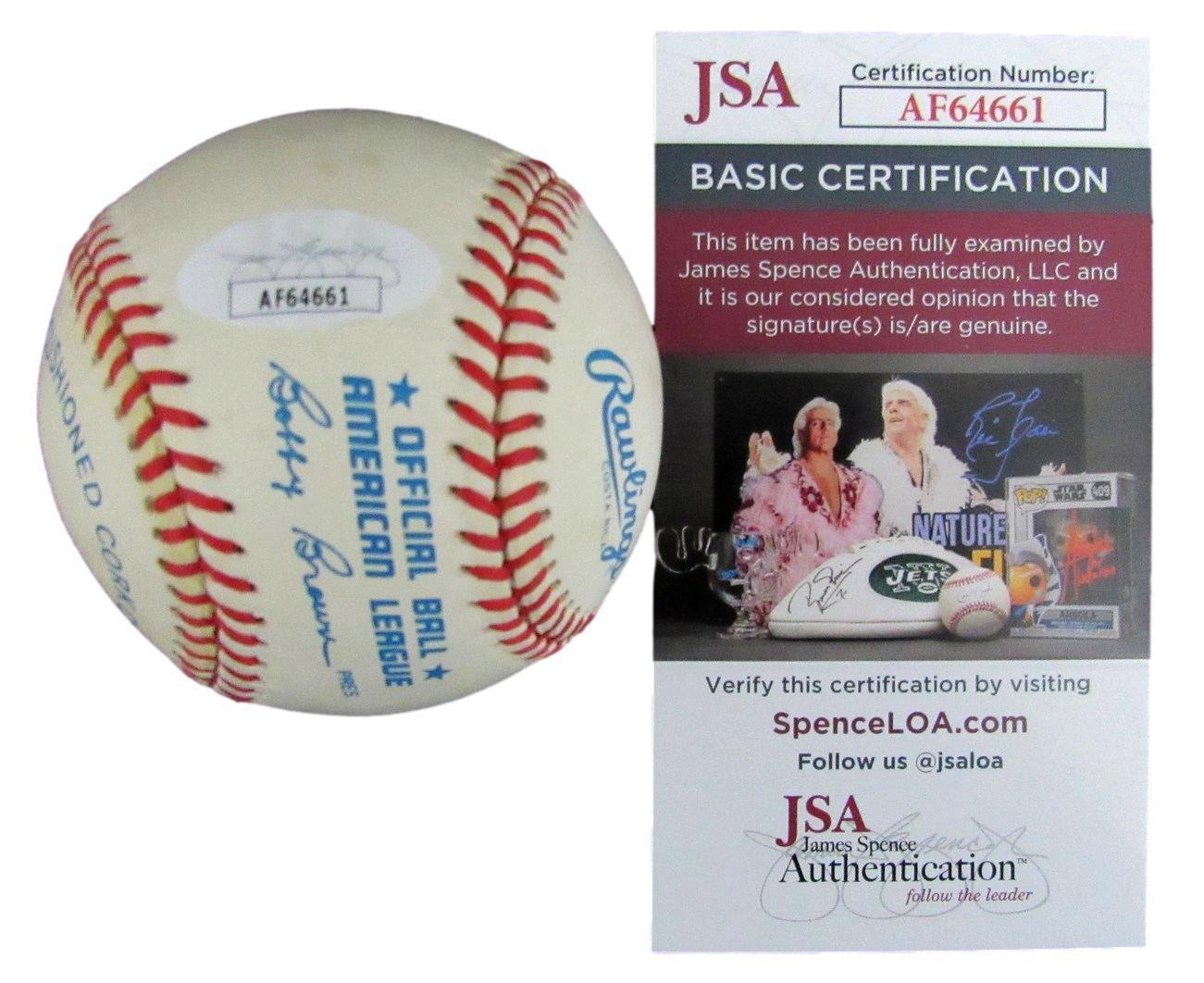 Sparky Anderson HOF Autographed OAL Baseball Detroit Tigers JSA