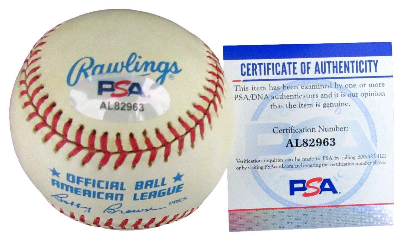 Scott Erickson Autographed Rawlings OAL Baseball Orioles PSA/DNA 176939