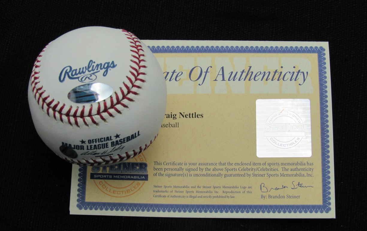 Graig Nettles Signed/Auto Yankees 100th OML Baseball STEINER Inscr 187131