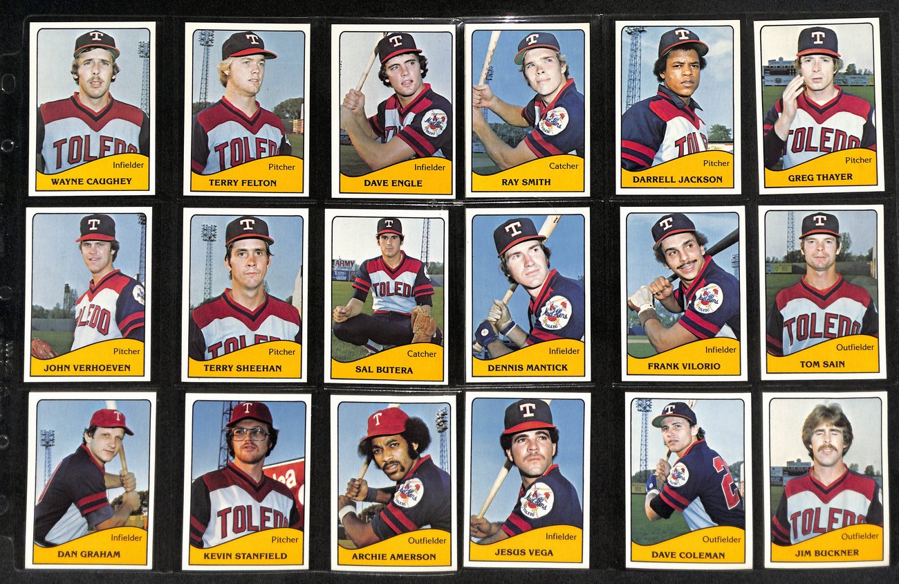 1979 TCMA Baseball Toledo Mud Hens Complete Team Set (22/22) Cards 189369