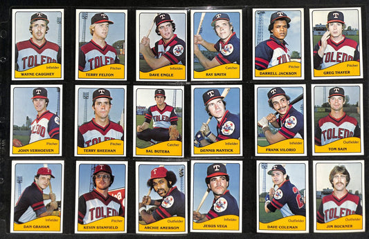 1979 TCMA Baseball Toledo Mud Hens Complete Team Set (22/22) Cards 189369