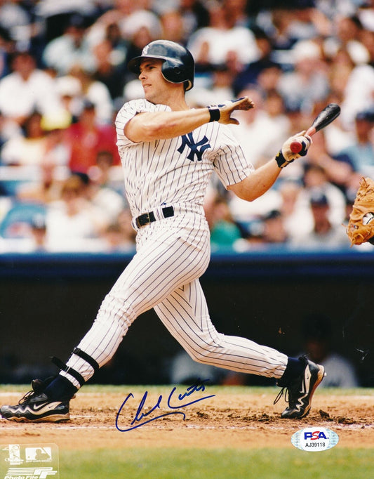 Chad Curtis New York Yankees Signed/Autographed 8x10 Photo PSA/DNA 164357