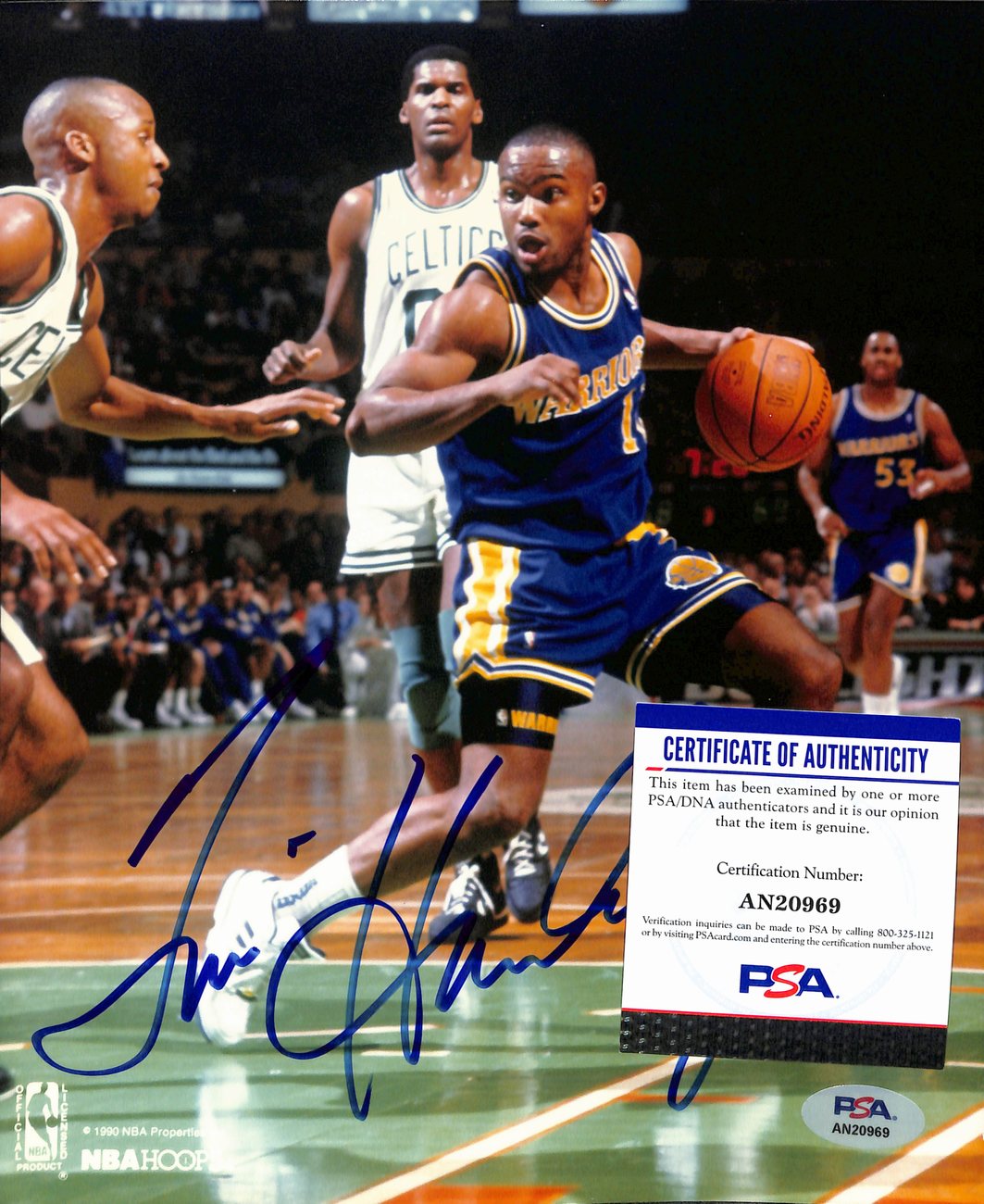 Tim Hardaway Signed/Auto 8x10 Photo Golden State Warriors PSA/DNA 189053