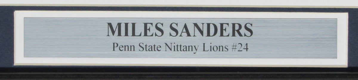 Miles Sanders Penn State Signed/Autographed 8x10 Photo Framed Beckett 146689