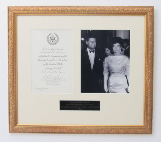 JFK Framed 18x21 B/W Photo Collage 141362