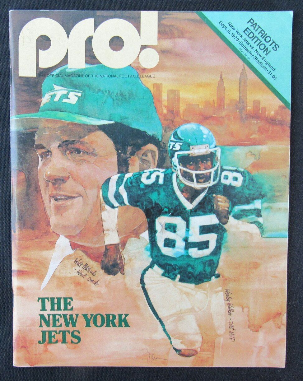 1979 Pro! New York Jets vs. New England Patriots Program 09/09