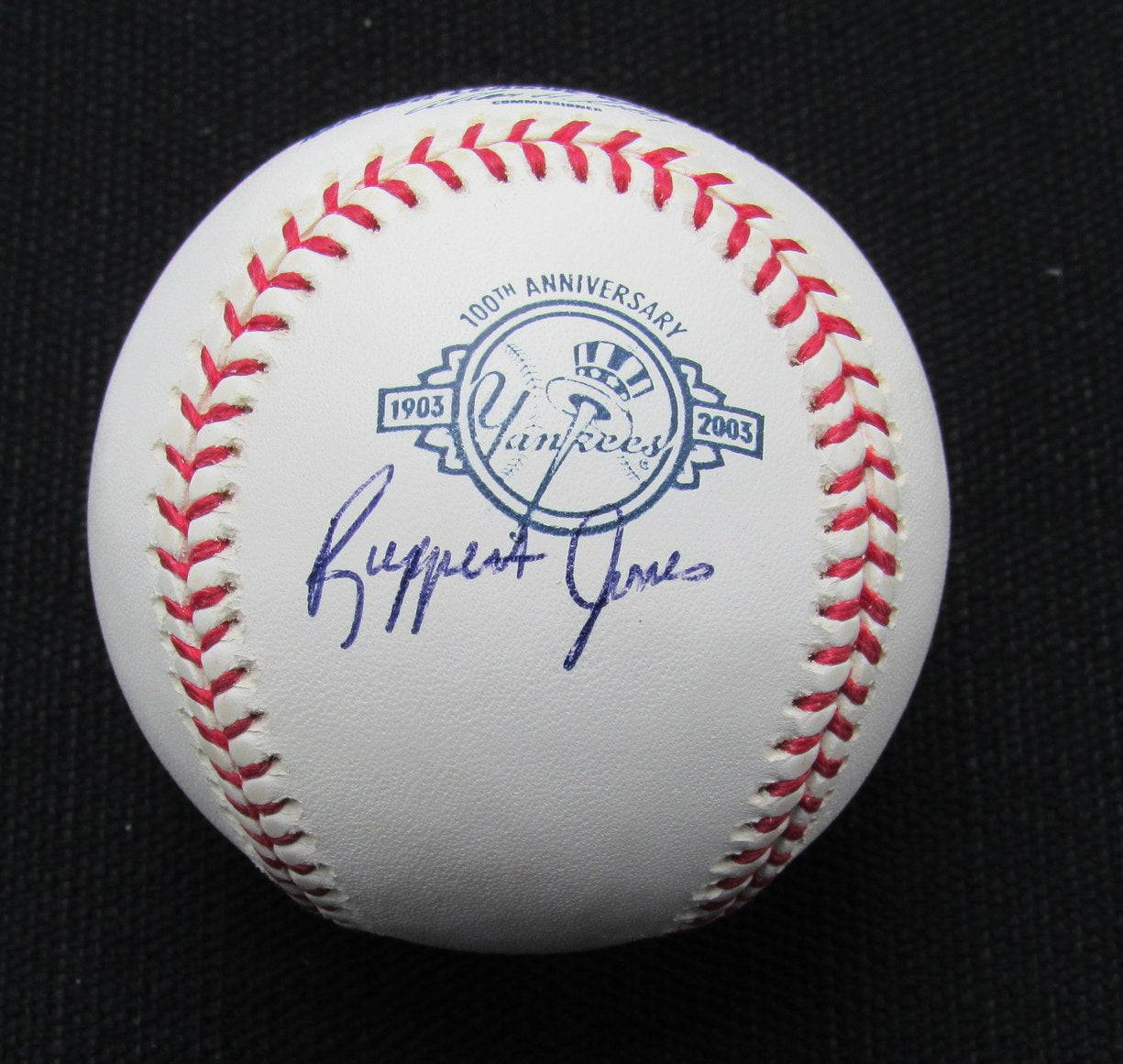 Ruppert Jones Signed/Auto Yankees 100th OML Baseball JSA 186619