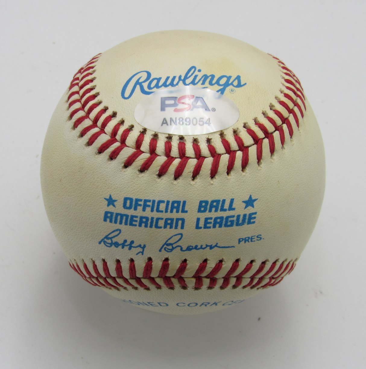 Enos Slaughter HOF Signed/Auto OAL Baseball New York Yankees PSA/DNA 191704