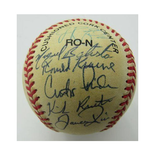 Montreal Expos Team Signed ONL Baseball inc. Torborg, Floyd, Pride PASS 158921