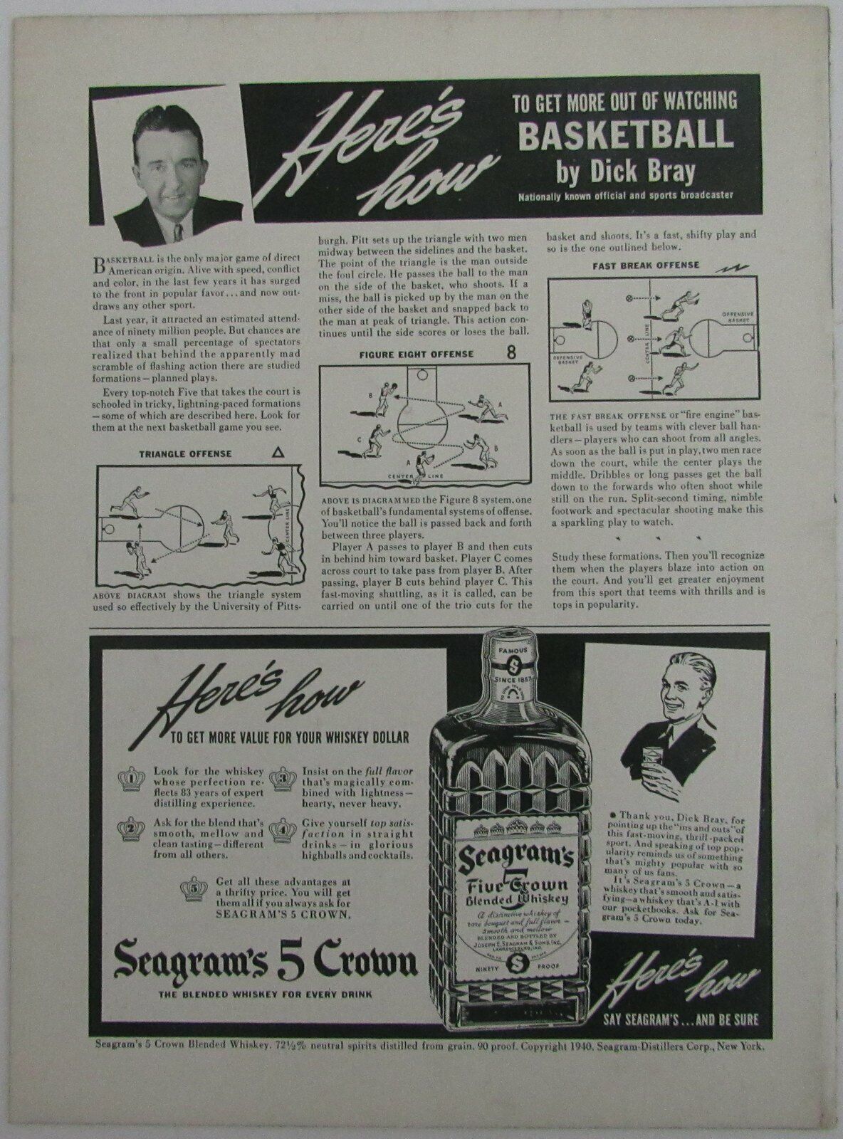 1941 NCAA Basketball Doubleheader Games Program at Madison Square Garden 145158