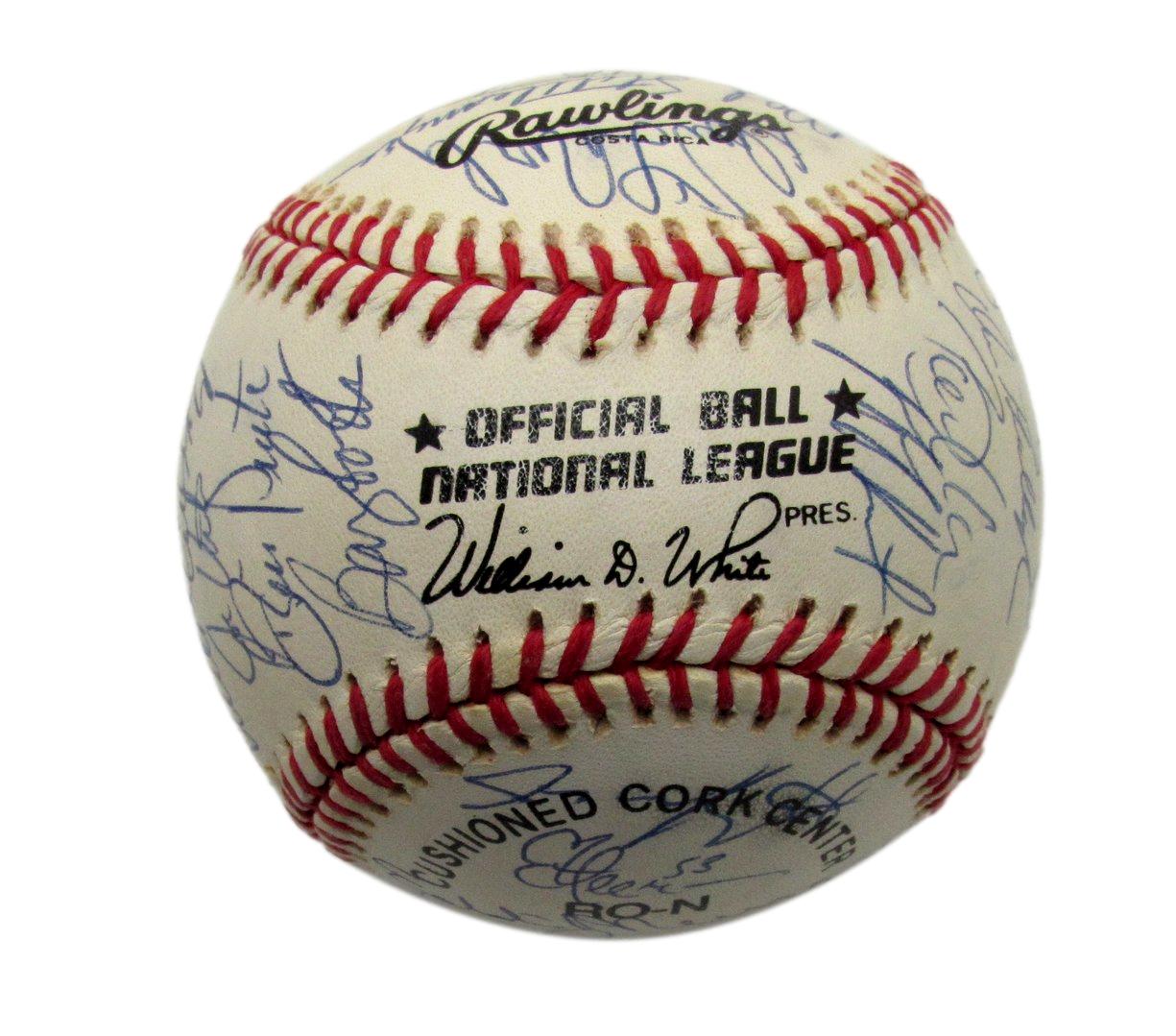 1992 Mets Team Signed by 30 Players ONL Baseball Torborg Murray(HOF) Cone 187273