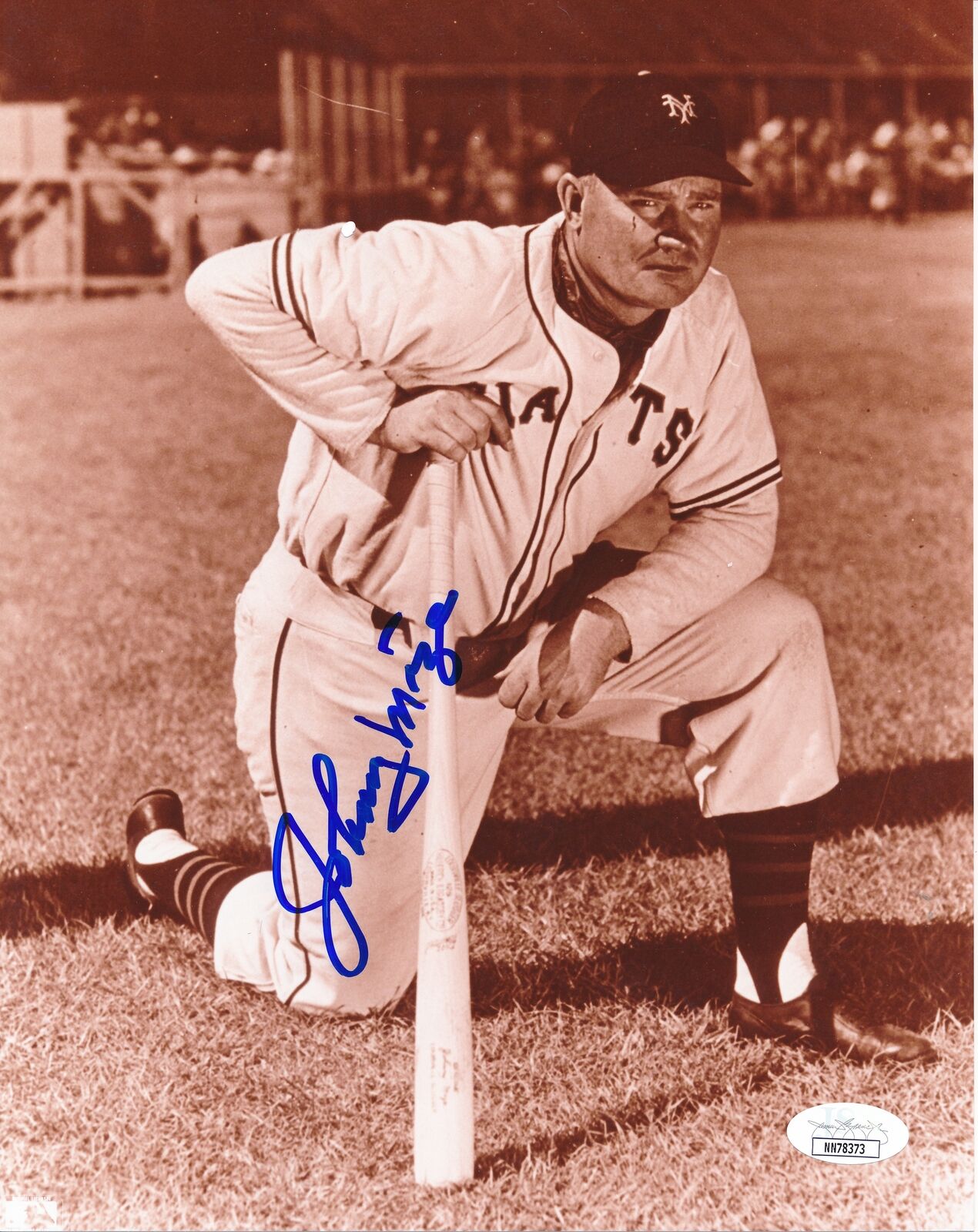 Johnny Mize HOF New York Giants Signed/Autographed 8x10 Photo JSA 159107