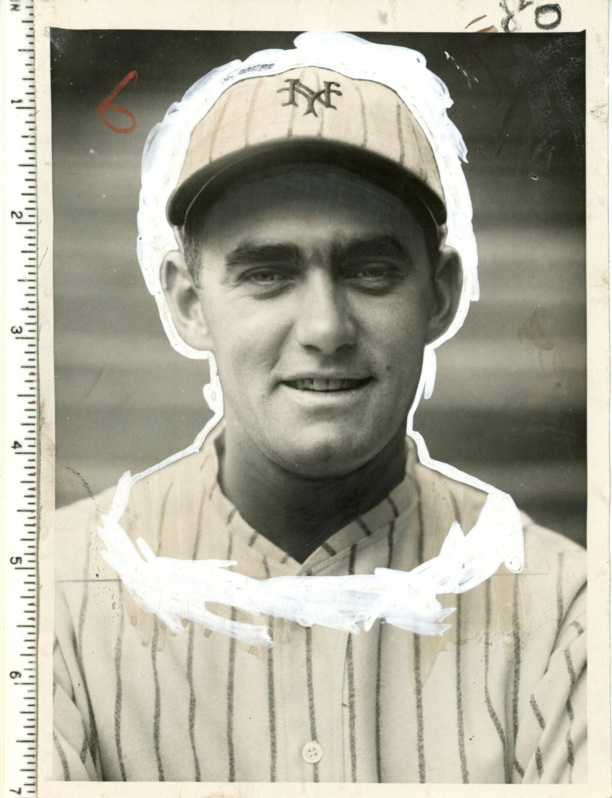 Dutch Henry 6x7 B/W 1928 Press Wire Photo New York Giants