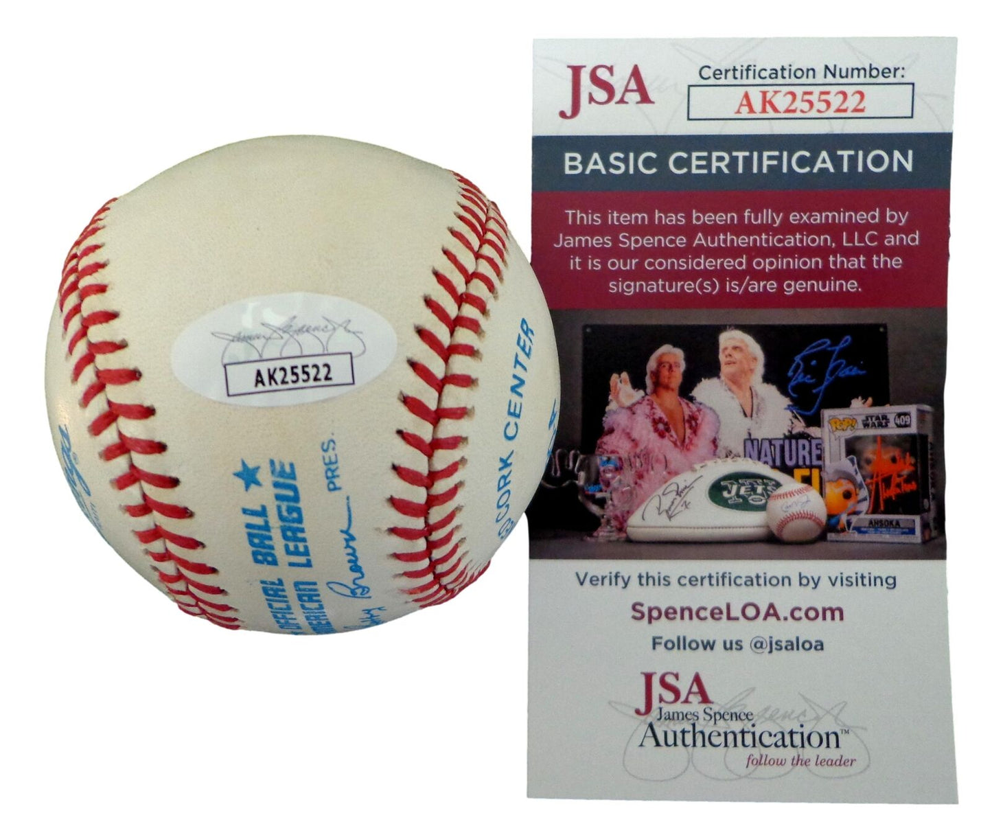 Bert Blyleven Autographed OML Baseball Minnesota Twins JSA 180170