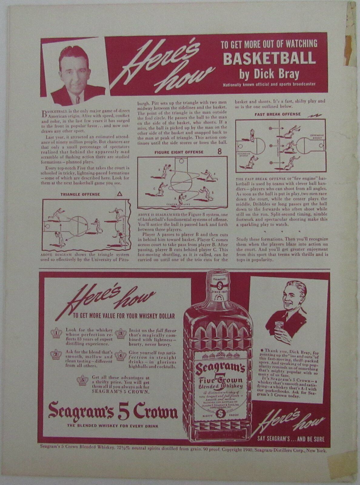 1941 NCAA Basketball Doubleheader Games Program at Madison Square Garden 144849