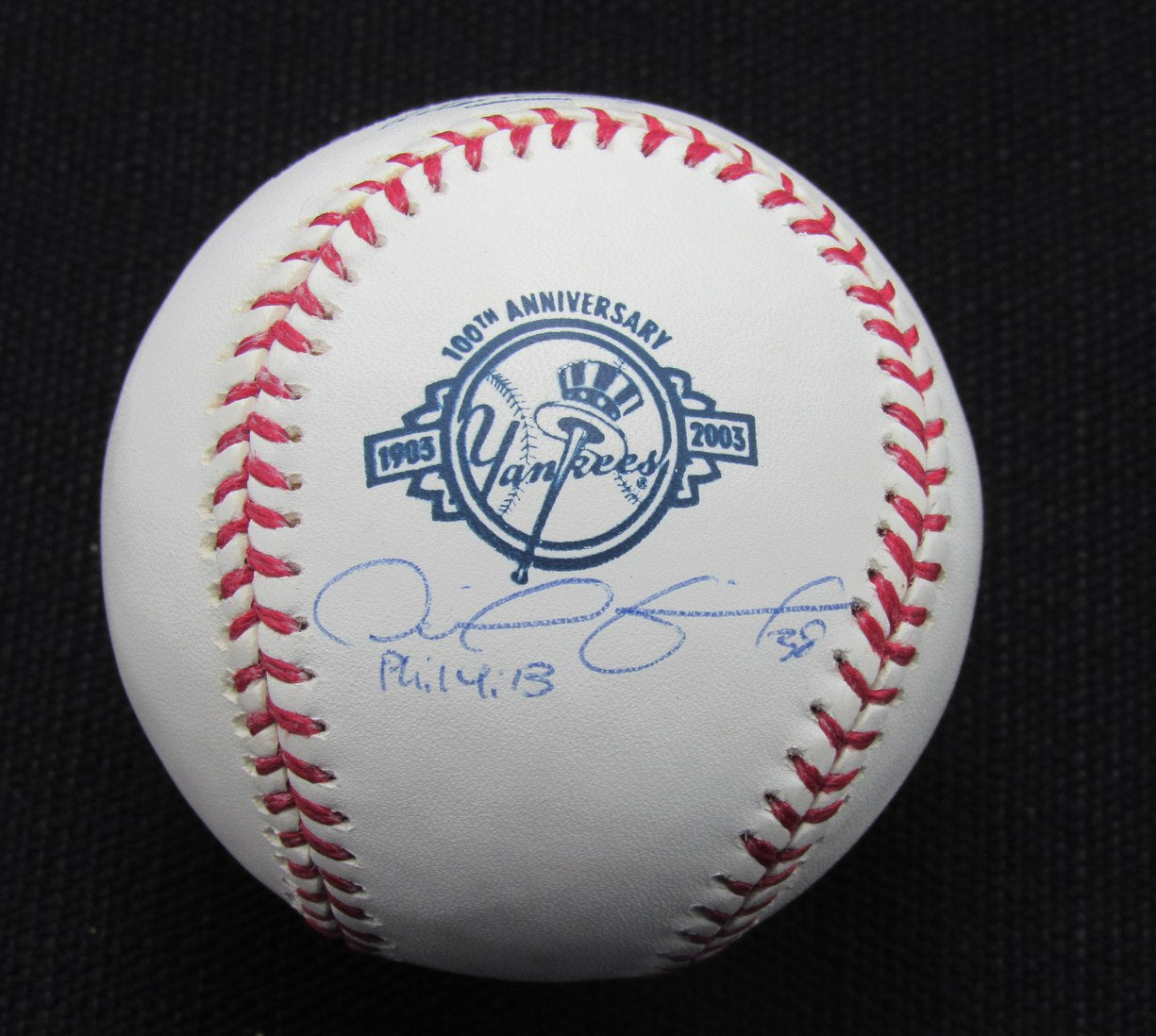 Dan Giese Signed/Auto Yankees 100th OML Baseball MAB 187085