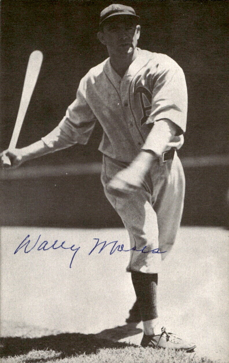 Wally Moses Athletics d. 1990 Signed/Autographed 3x5 Photo 178656