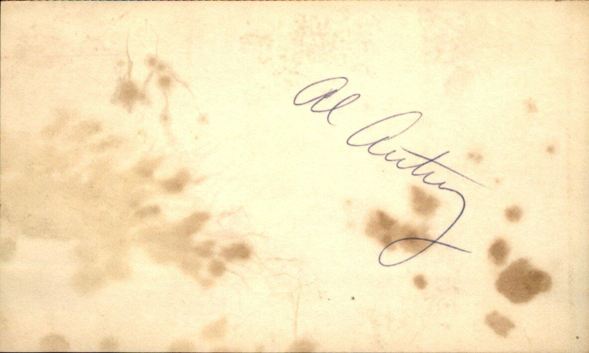 Al Autry Atlanta Braves Signed/Autographed 3x5 Index Card 162604