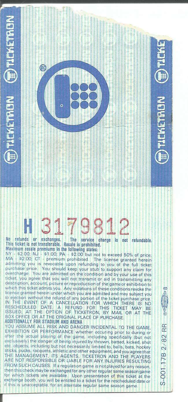 1983 Baltimore Orioles Opening Day vs. Royals Baseball Game Ticket Stub 151137