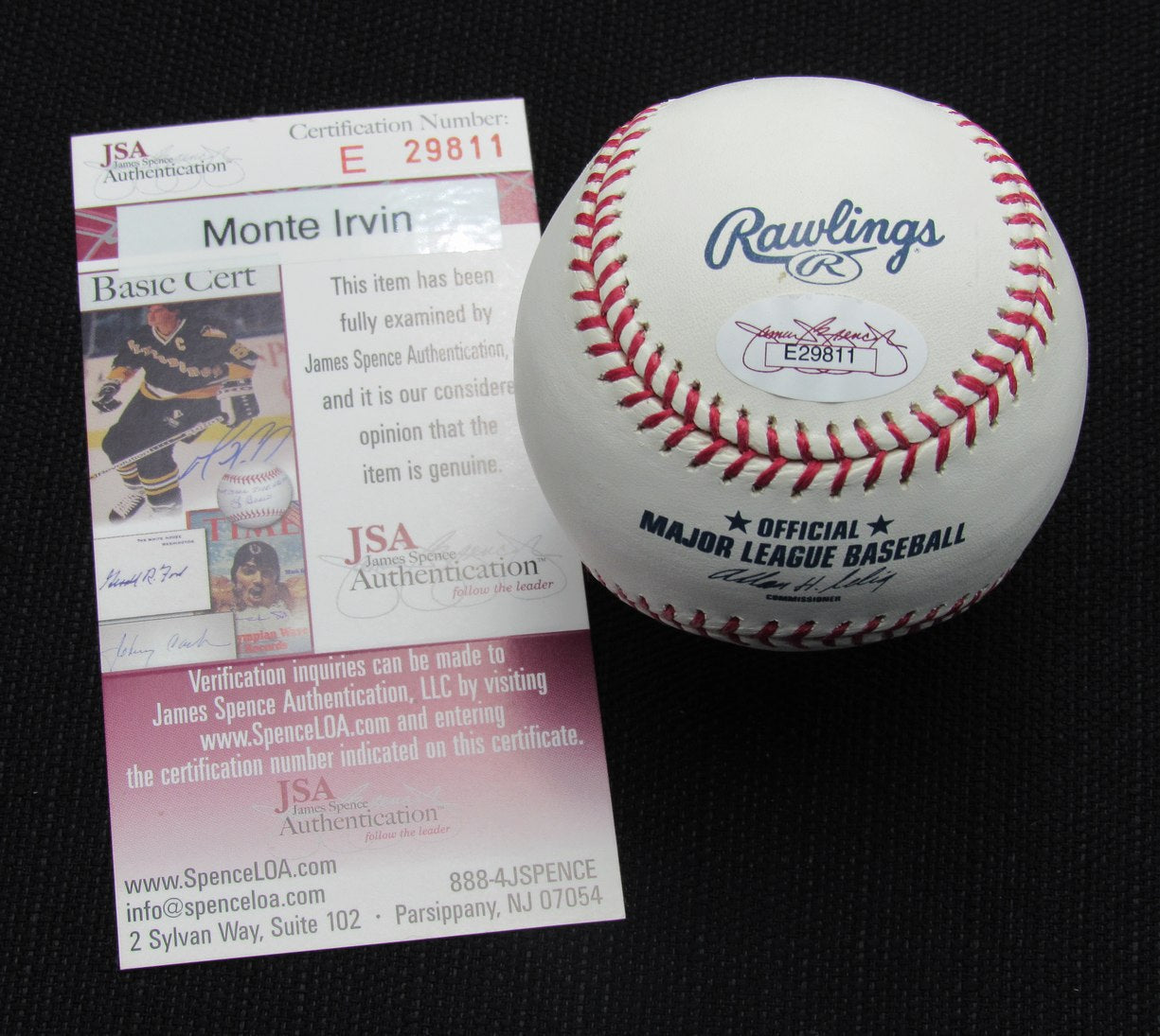 Monte Irvin Signed/Auto Yankees 100th OML Baseball JSA 186901