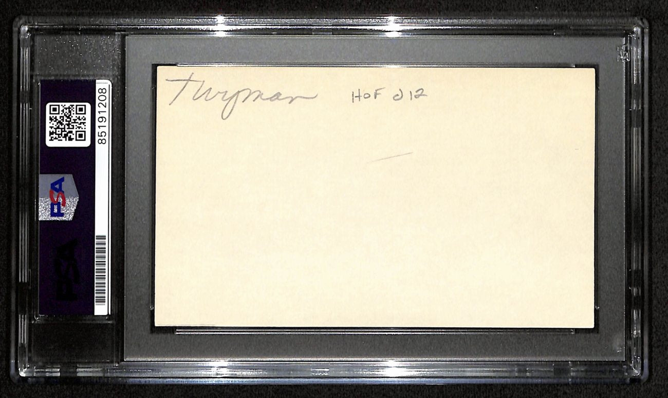 Jack Twyman HOF Signed/Auto 3x5 Index Card Rochester Royals PSA/DNA 188558