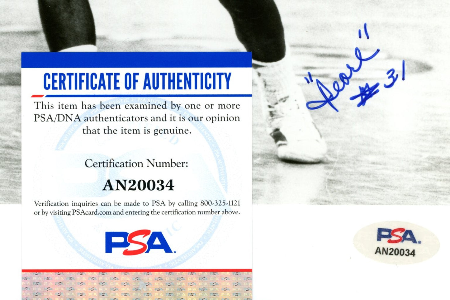 Dwayne Washington Signed/Auto 8x10 Photo Syracuse PSA/DNA 188061