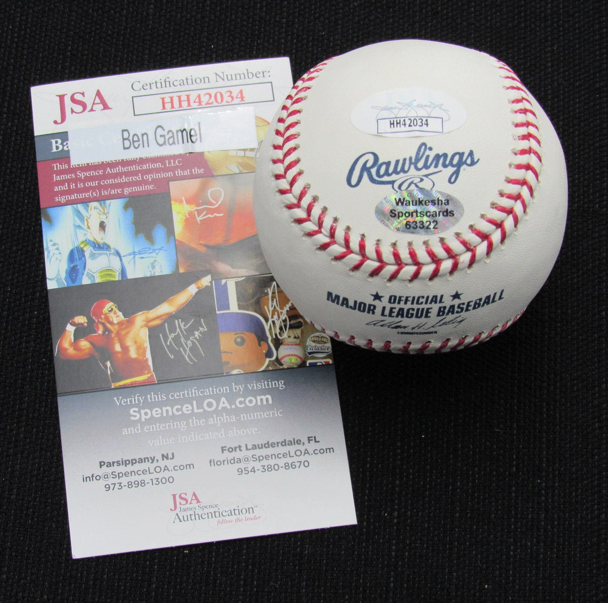 Ben Gamel Signed/Auto Yankees 100th OML Baseball JSA 186637