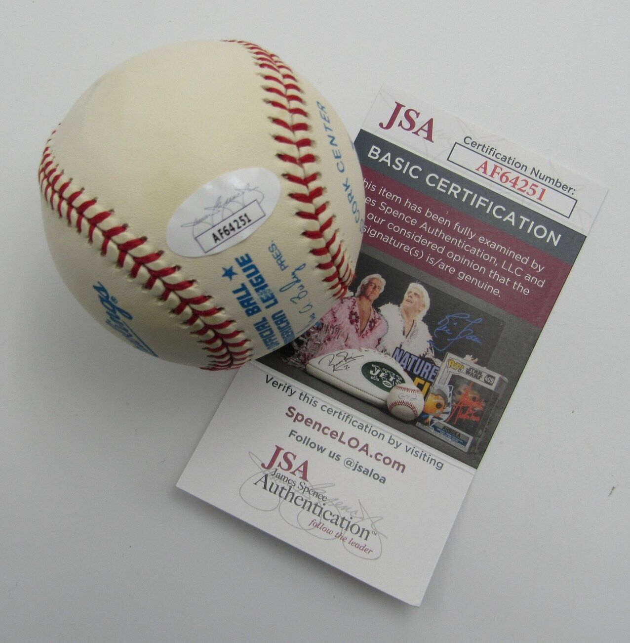 Dennis Eckersley HOF Autographed OAL Baseball Oakland A's JSA