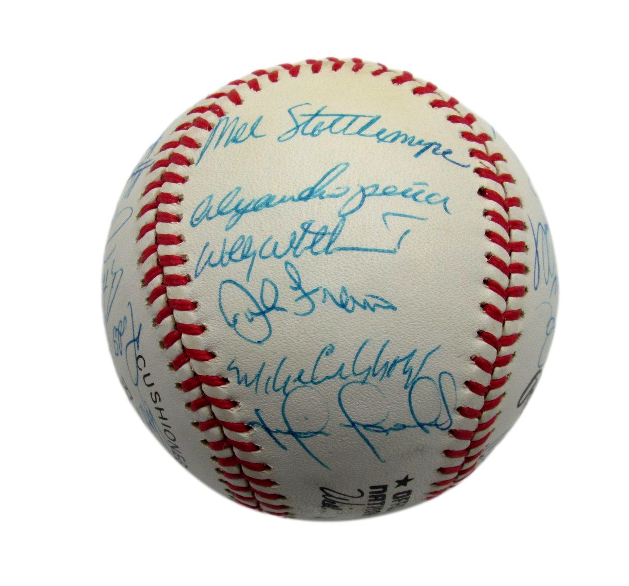 1991 Mets Team Signed by 32 Players ONL Baseball Harrelson Cone Gooden 187272