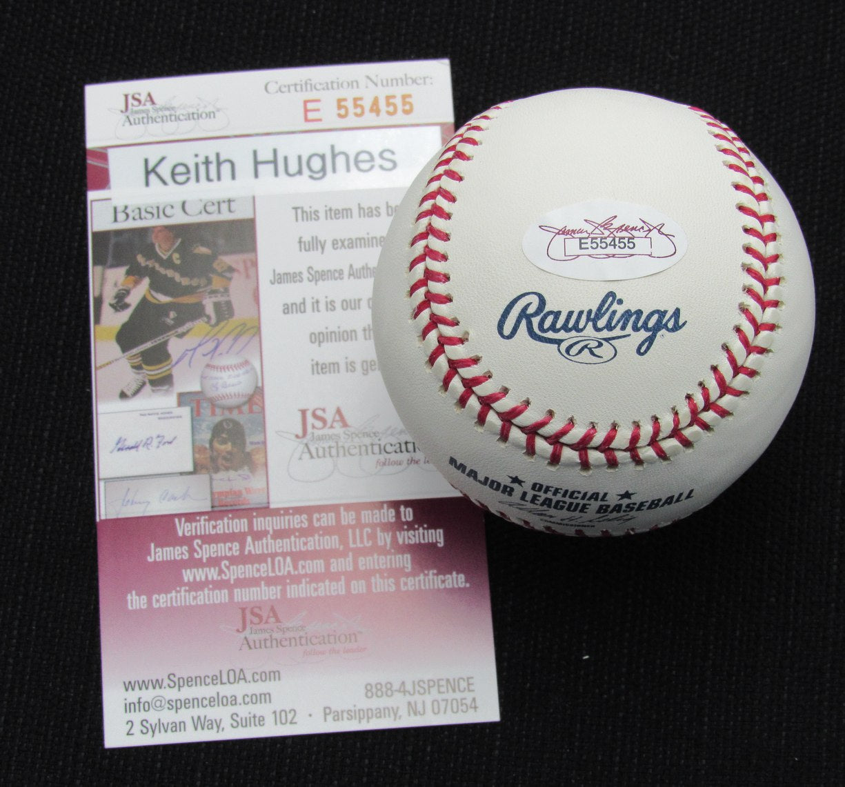 Keith Hughes Signed/Auto Yankees 100th OML Baseball JSA 186780