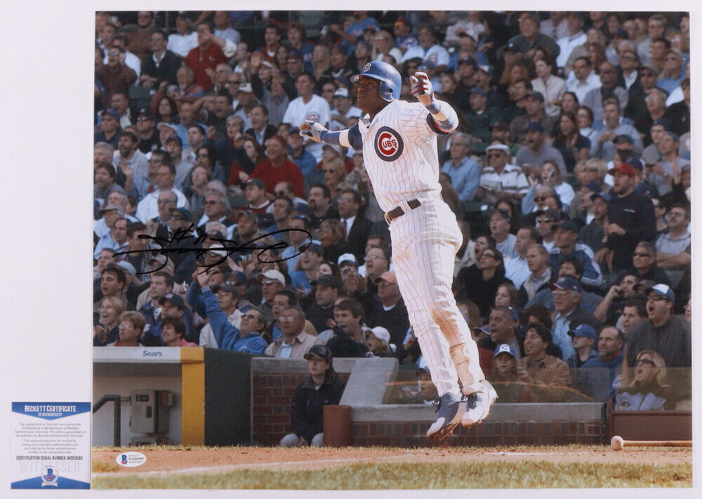 Sammy Sosa Chicago Cubs Signed/Autographed 16x20 Photo Beckett 161604
