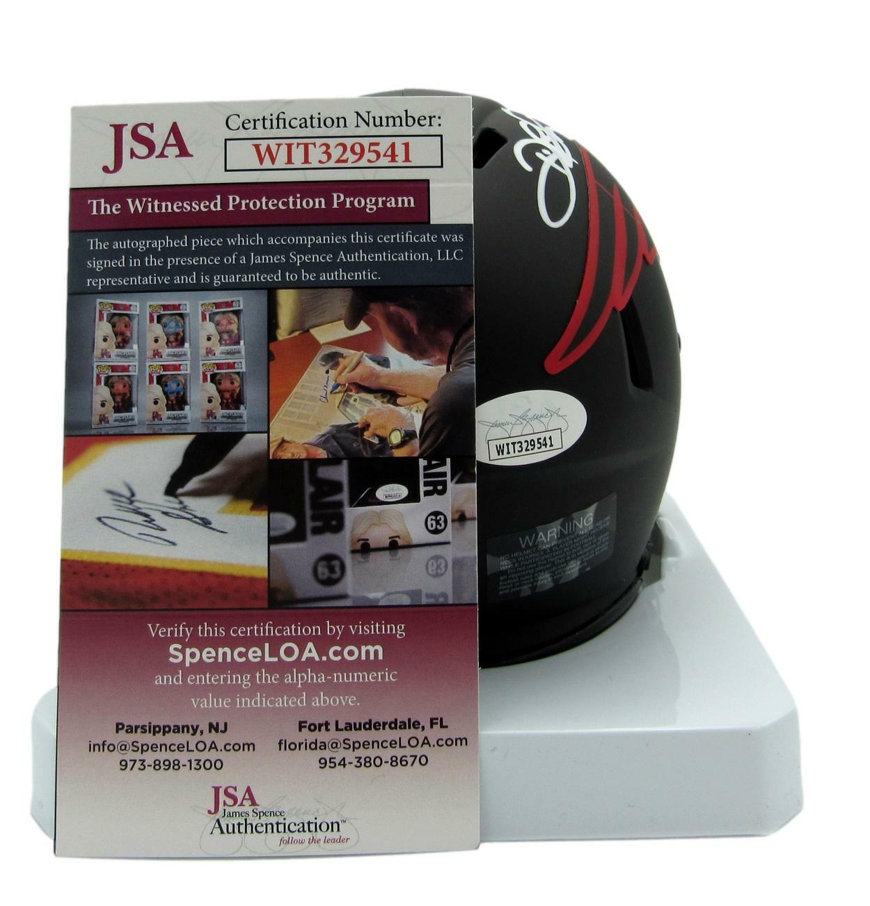 Deion Branch Signed/Autographed Patriots Eclipse Mini Helmet JSA 159312