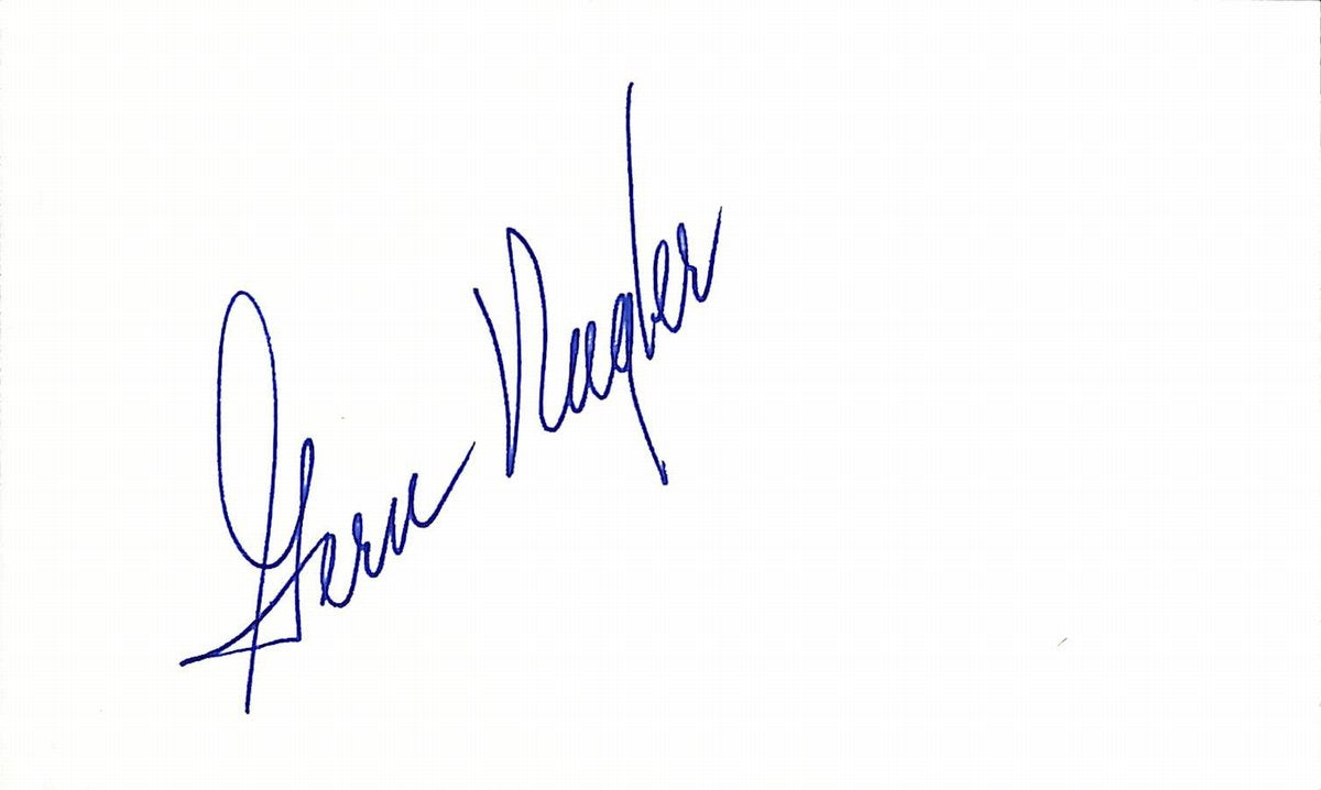 Gern Nagler d.2020 Cleveland Browns Signed/Auto 3x5 Index Card 189521