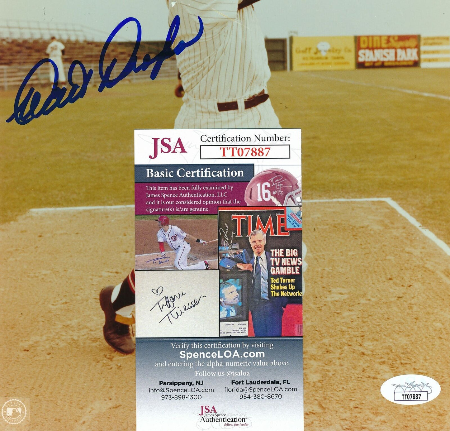 Walt Dropo Chicago White Sox Signed/Autographed 8x10 Photo JSA 165041