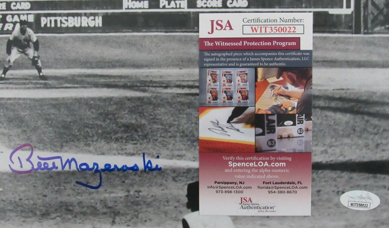 Bill Mazeroski HOF Pittsburgh Pirates Signed/Autographed 16x20 B/W Photo 158957