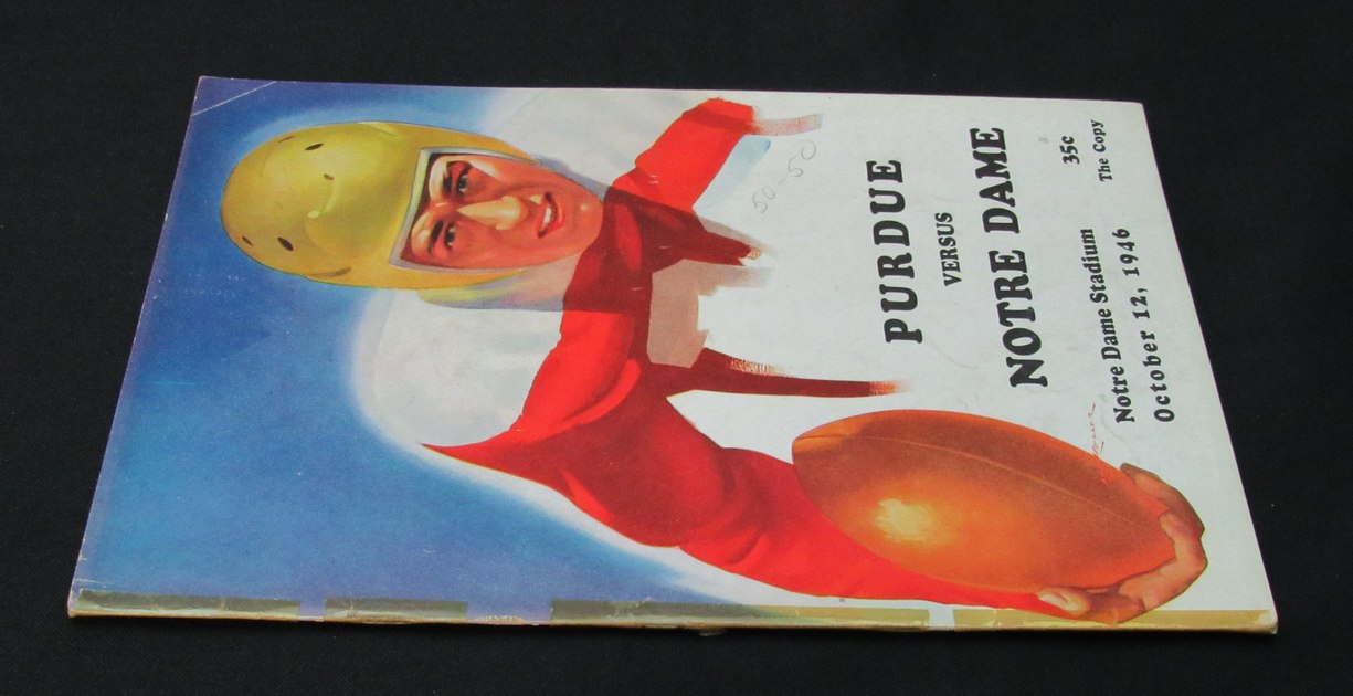 10/12/1946 Purdue vs. Notre Dame College Program 185924