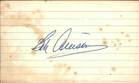Bob Allison Minnesota Twins d.1995 Signed/Autographed 3x5 Index Card 162712