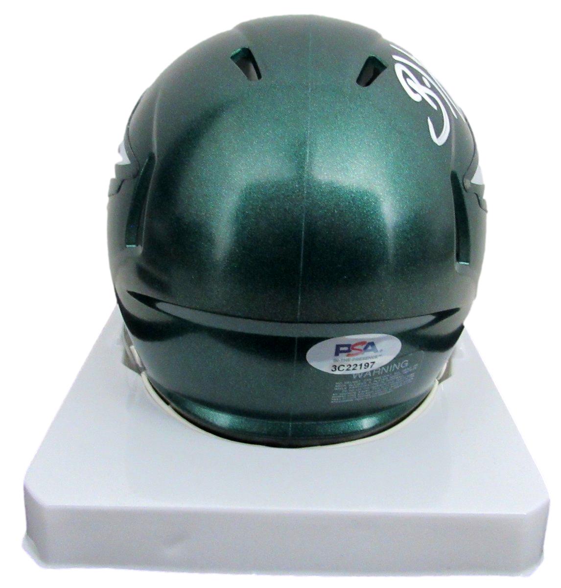 Brian Dawkins HOF Signed/Autographed Eagles Green Mini Helmet PSA/DNA 190727