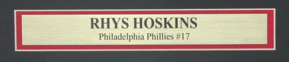 Rhys Hoskins Phillies Signed/Autographed 16x20 Photo Framed JSA 145858